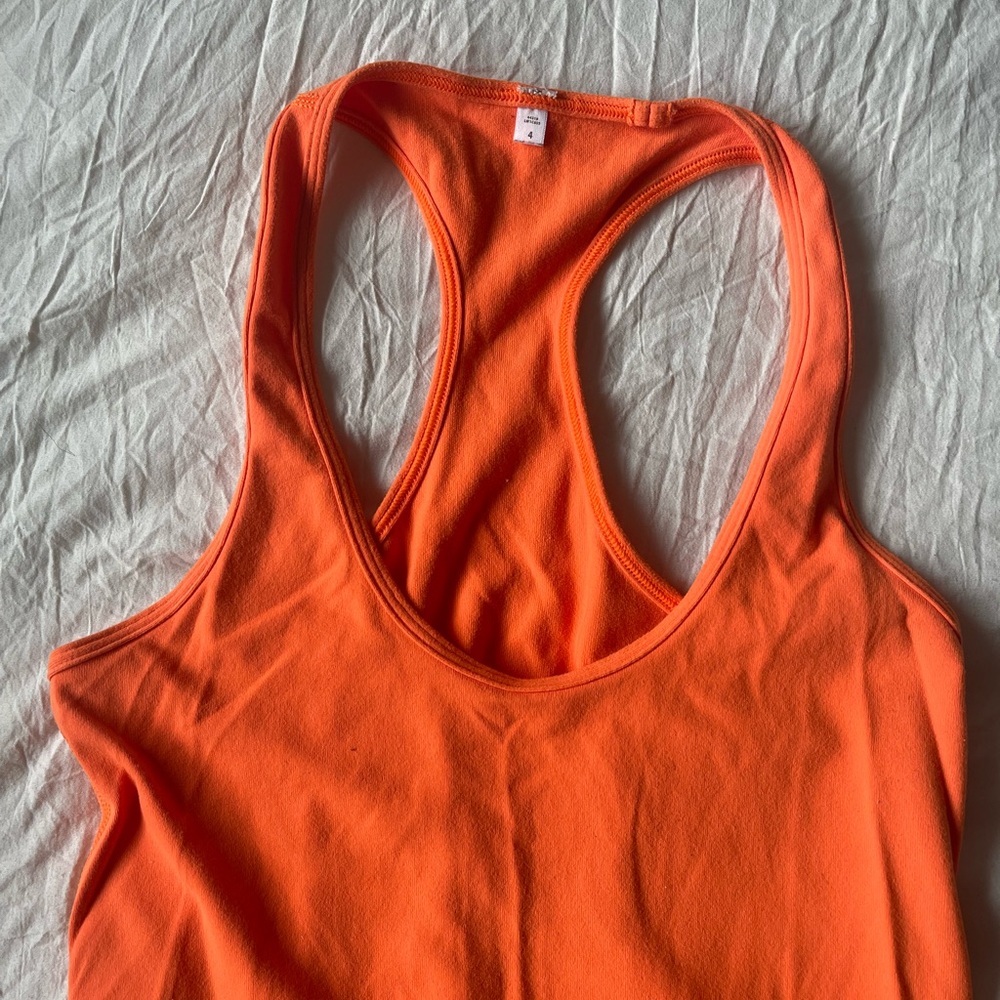 LULULEMON Vibrant Orange Racerback Tank Top